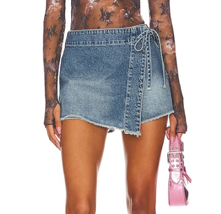 Free People Emmy Denim Skort