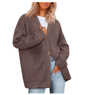 LILLUSORY Open Front Oversized Cardigan Sweater
