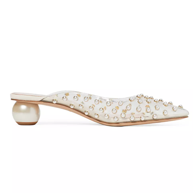 kate spade new york Honor Faux Pearl-Embellished Mules