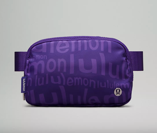 Everywhere Belt Bag 1L in Wobbley Wordmark Atomic Purple Petrol Purple