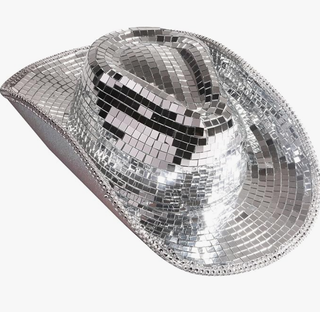 Mirrored Disco Ball Cowboy Hat