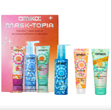 Amika Mask-Topia Hydration + Repair Hair Mask Set