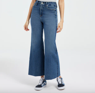 Good Waist Palazzo Cropped Jeans