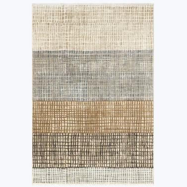 Multi Park Abstract Checked Area Rug