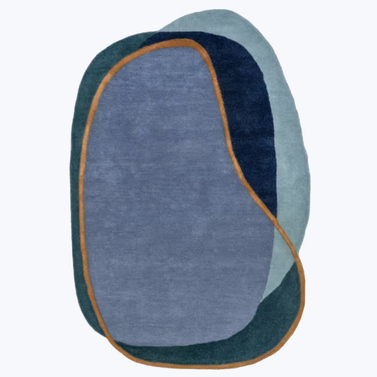Blue Multi Greenwich Abstract Wool Area Rug
