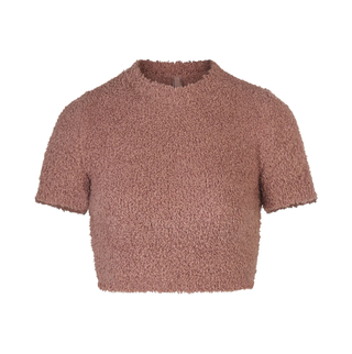 Cozy Knit Cropped T-Shirt
