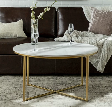 Ember Interiors Modern Round Coffee Table