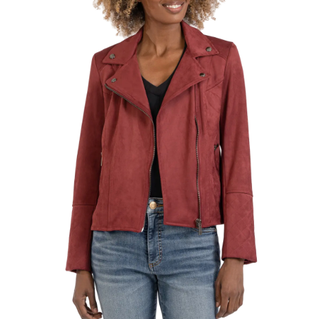 Kut From The Kloth Emma Faux Suede Moto Jacket