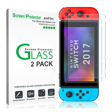 amFilm Tempered Glass Screen Protector (2-Pack)