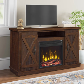 Three Posts Lorraine TV Stand with Electric Fireplace