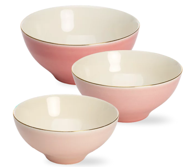 Paris Hilton 3-Piece Ceramic Bowl Set