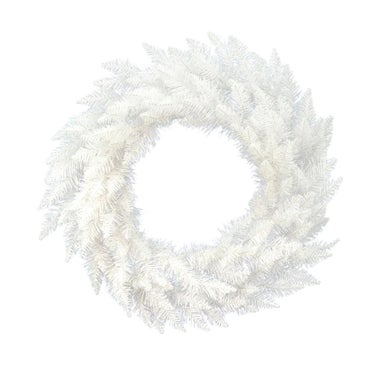 Pre-Lit Sparkle White Spruce Wreath