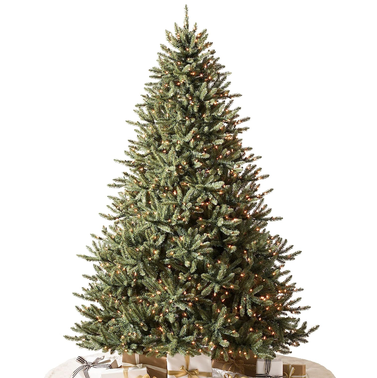 Balsam Hill 6.5ft Pre-Lit Classic Blue Spruce Premium Artificial Christmas Tree 