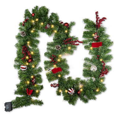 Funpeny 9ft Artificial Christmas Garland