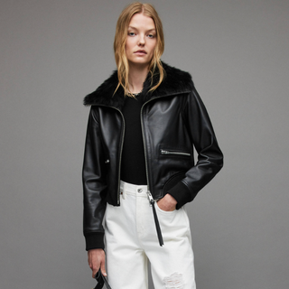 Wisley Leather Shearling Jacket