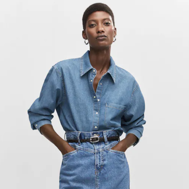 Aggregate 181+ denim shirt with jeans womens best