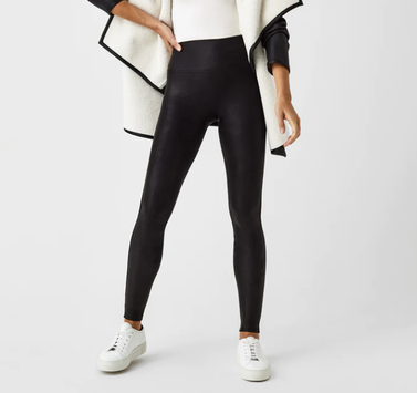 Faux Leather Fleece-Lined Leggings curated on LTK