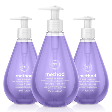 Method Gel Hand Wash, French Lavender (Pack of 3)