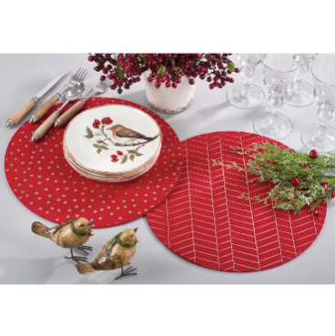 Eilers Polyester Round Placemat (Set of 4)