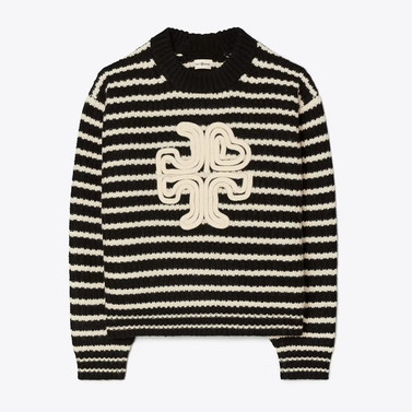 Merino Striped Logo Sweater