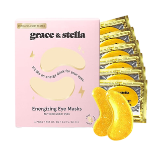 Grace & Stella Under Eye Mask  (Gold, 6 Pairs)