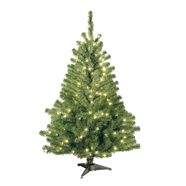 National Tree Company Pre-Lit Artificial Mini Christmas Tree, 4 ft