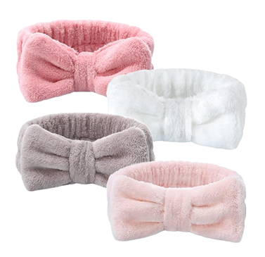 4 Pack Spa Headband for Washing Face