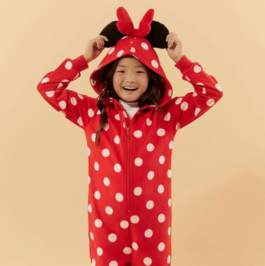 Girls Disney Minnie Mouse Pajama Jumpsuit