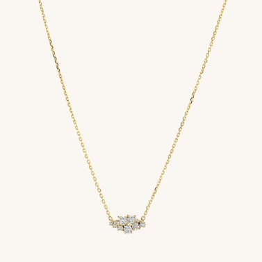 Mejuri Diamond Cluster Necklace