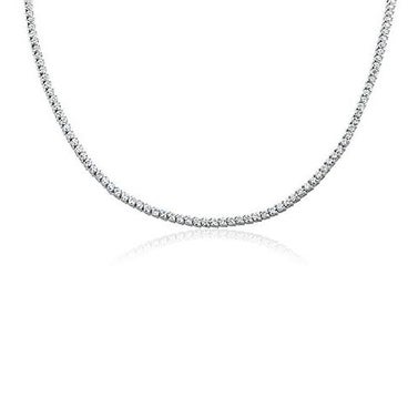 Blue Nile Diamond Two Prong Eternity Necklace