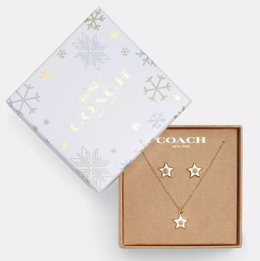 Star Earrings And Necklace Set