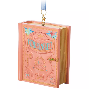 Cinderella Storybook Musical Living Magic Sketchbook Ornament