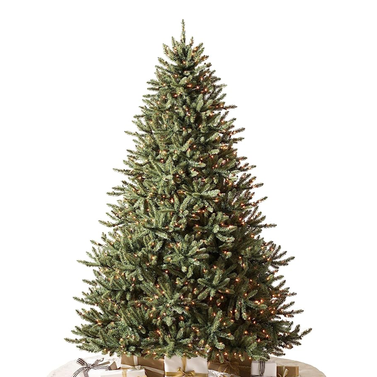 Balsam Hill Prelit Classic Blue Spruce Artificial Christmas Tree with Clear LEDs