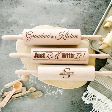 Qualtry Personalized Wooden Rolling Pin