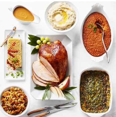 Williams Sonoma Complete Southern Smoked Turkey Breast Thanksgiving Dinner