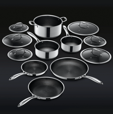 Hexclad Hybrid Perfect Pots & Pans Set (12-Piece)