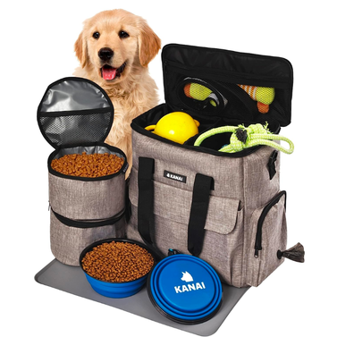 Kanai Dog Travel Bag with Pet Supplies