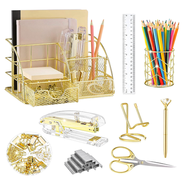 Kaakow Gold Desk Organizers and Accessories