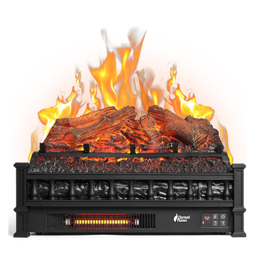 Turbro Eternal Flame Infrared Electric Fireplace Logs