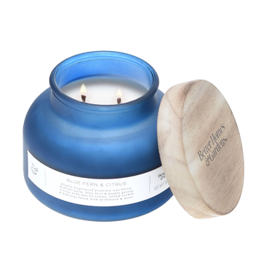 Better Homes & Gardens Blue Fern & Citrus 2-Wick Candle