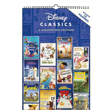 2024 Disney Classic Posters Oversized Poster Calendar
