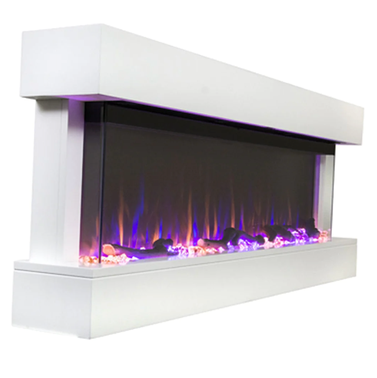 Touchstone Chesmont White Wall Mount Smart Electric Fireplace