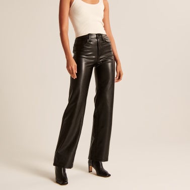 Abercrombie & Fitch Vegan Leather 90s Relaxed Pant
