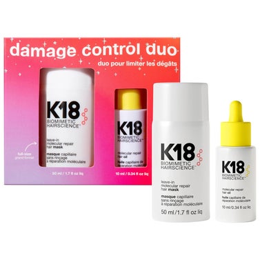 K18 Biomimetic Hairscience Damage Control Duo Set
