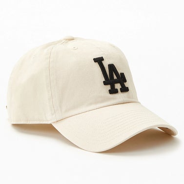 47 Brand Natural Dodgers Clean Up Strapback Dad Hat