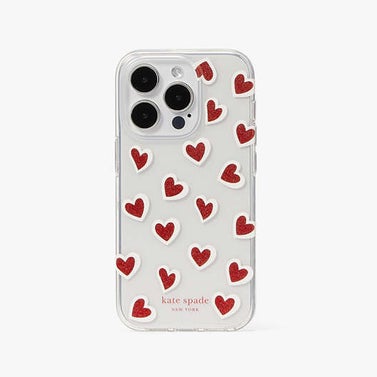 Hearts Glitter iPhone Case