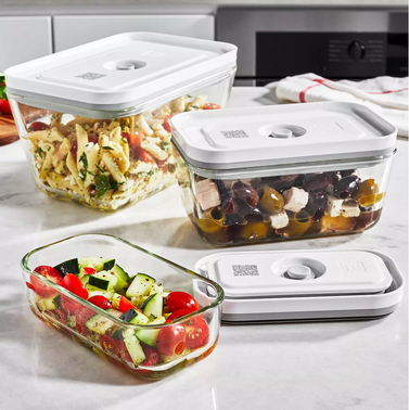 Zwilling Fresh & Save Tall Glass Vacuum Container, Set Of 3