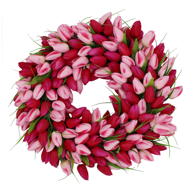 The Wreath Depot Pink Medley Tulip Wreath