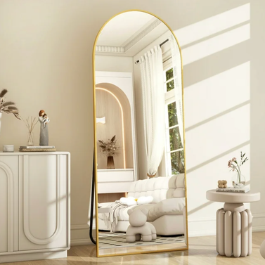 Beautypeak 64"x21" Arched Standing Floor Mirror