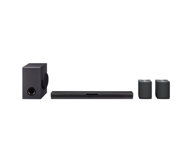 LG 4.1 ch Sound Bar with Wireless Subwoofer and Rear Speakers